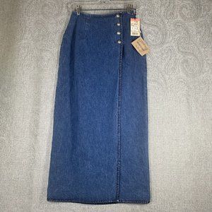 Vtg NWT Ralph Lauren Country Blue Denim Skirt